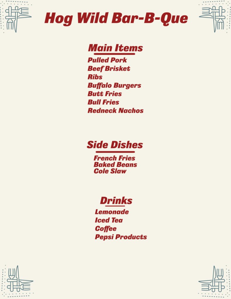 Hog Wild Bar B Que Menu scaled 1