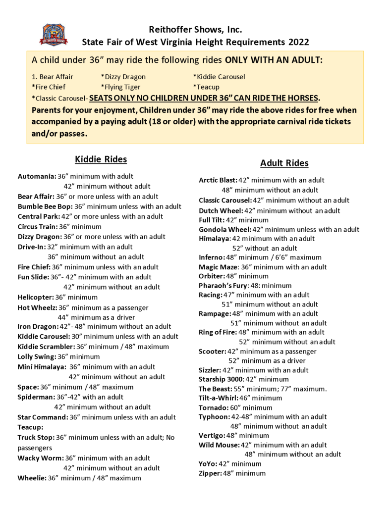 Rides State Fair of West Virginia